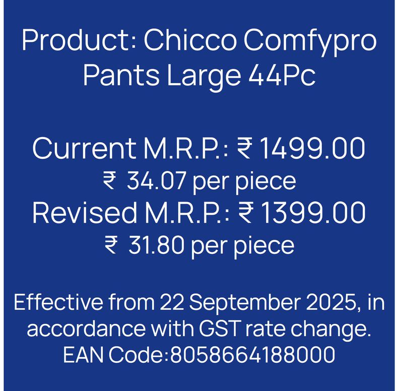 Chicco Comfypro Pants Large 44 Pc image number 8